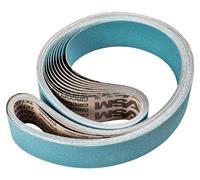 PFERD TOOLS Bande abrasive en zircon BA 75x2000mm Z80 FORTE pour un enlèvement de matière élevé avec une ponceuse à bande