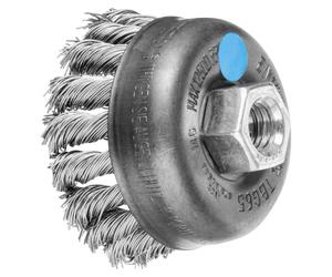 PFERD TOOLS Brosse boisseau torsadée TBG Ø 65 mm M14 fil d'acier inoxydable-Ø 0,50mm Meuleuse d'angle (1)