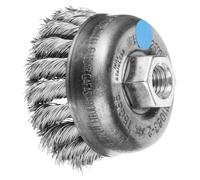 PFERD TOOLS Brosse boisseau torsadée TBG M14 Fil en acier inoxydable pour meuleuses d'angle