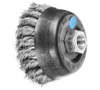 PFERD TOOLS Brosse boisseau torsadée TBG M14 Fil en acier inoxydable pour meuleuses d'angle