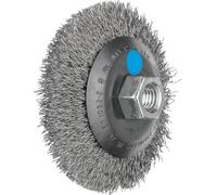PFERD TOOLS Brosse conique sans zoom KBU Ø 100 x 10 mm M14 diamètre du fil en acier inoxydable 0,35 pour meuleuse d'angle POS KBU