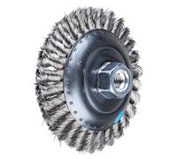 PFERD TOOLS Brosse conique torsadée KBG M14 Fil en acier inoxydable Meuleuse d'angle