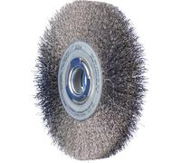 PFERD TOOLS Brosse ronde POS large non agrandie RBU Ø 200 x 25 mm alésage variable Ø fil d'acier 0,30 pour support de ponçage