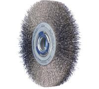 PFERD Brosse ronde POS RBU 200×25 mm fil acier Ø 0,30 alésage variable pour support de ponçage