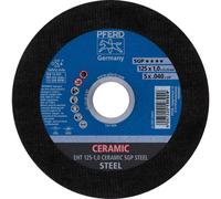 Disque à tronçonner Ceramic SGP Steel D125x1mm, STA, alésage 22,23mm PFERD