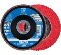 PFERD TOOLS Disque à lamelles POLIFAN PFC conique SG INOX acier inoxydable