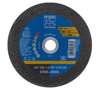 PFERD TOOLS Disque à tronçonner EHT droit Ligne universelle PSF STEELOX pour acier/acier inoxydable