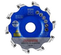 PFERD TOOLS Disque de fraisage haute performance ALUMASTER R Ø 115 mm pour meuleuse d'angle Usinage de l'aluminium HICOAT