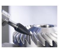PFERD TOOLS Fraise sur tige haute performance en carbure MICRO Spitzbogen SPG Ø 10x20 mm Ø de tige 6 mm Revêtement HICOAT pour la finition