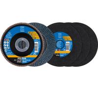 PFERD TOOLS Jeu de disques à tronçonner/à lamelles 125 Ligne universelle PSF STEELOX EHT 1,0/PFC Z60 pour acier/acier inoxydable