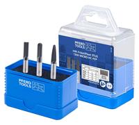 PFERD TOOLS Jeu de fraises sur tige en carbure haute performance 1306 MICRO 3 pièces Ø 6 mm Ø de tige 6 mm Revêtement HICOAT pour l'usinage de précision