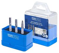 PFERD TOOLS Jeu de fraises sur tige en carbure haute performance 1406 ALLROUND 3 pièces Ø 6 mm Ø de tige 6 mm Revêtement HICOAT Revêtement universel grossier