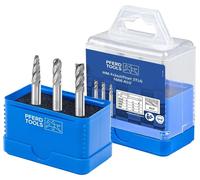 PFERD TOOLS Jeu de fraises sur tige en carbure haute performance 1606 ALU 3 pièces Ø 6 mm Ø de tige 6 mm pour aluminium/métaux non ferreux
