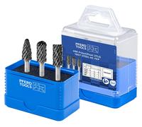 PFERD TOOLS Jeu de fraises sur tige en carbure haute performance 1807 STEEL 3 pièces Ø 12 mm Ø de tige 6 mm Revêtement HICOAT Revêtement pour pour acier
