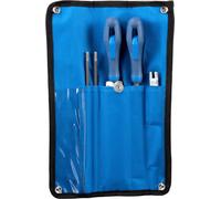 PFERD TOOLS Kit d'affûtage pour tronçonneuse 4,8 mm 3/16 pour pas de chaîne .325 dans une trousse à rouleau