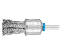 PFERD TOOLS POS Brosse pinceau avec protection plastique torsadée PBG 19 mm tige 6 mm fil inox 0,35
