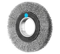 PFERD TOOLS POS Brosse ronde large non torsadée RBU Ø150x25xalésage variable Fil en acier inoxydable-Ø0,30 Tréteau de ponçage