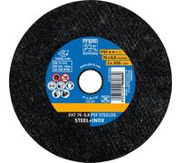 PFERD TOOLS Disque à tronçonner EHT droit Ligne universelle PSF STEELOX pour acier/acier inoxydable