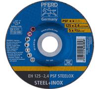 PFERD TOOLS PSF STEELOX 69198292 Disque à tronçonner à moyeu déporté 125 mm 10 pc(s) acier inoxydable, acier