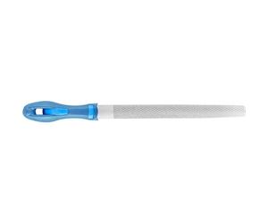 PFERD TOOLS Râpes à bois demi-rondes, 250mm, lime demi-ronde pointue taille de râpe H2 sur 2 faces, avec manche ergonomique, 11233257 pour travaux universels de dégrossissage et d’usinage de finition