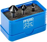 PFERD TOOLS SET KES HSS DIN 335 C90° 3 HC-FEP 25202158 Jeu de fraises coniques 6.3 mm, 10.4 mm, 16.5 mm HSS 1 pc(s)