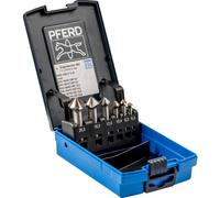 PFERD TOOLS SET KES HSS DIN 335 C90° 6 25202154 Jeu de fraises coniques 6.3 mm, 8.3 mm, 10.4 mm, 12.4 mm, 16.5 mm, 20.5 mm HSS