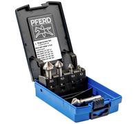 PFERD TOOLS SET UGT HSSE DIN 335 C90° 5TLG 25202194 Jeu de fraises coniques 6.3 mm, 10.4 mm, 16.5 mm, 20.5 mm, 25 mm HSSE-Co