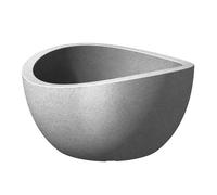 Pflanzen Kölle Pot à Fleurs Wave Globe Bowl, Gris Stony, en Plastique
