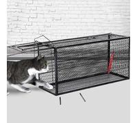 Pgkog Piège À Chat, Piege A Chat, Cage Trappe Chat pour Chats Errants Adapté Aux Animaleries pour Aider Les Animaux À La Maison et Au Bain