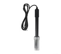 PH-201 Sonde d'électrodes de laboratoire avec connecteur BNC pour pH-mètre, capteur précis pour analyse de l'eau dans les aquariums et hydroponiques, plage de mesure 0-14 pH, boîtier PC robuste, câble