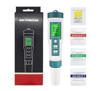 pH Chlore Mètre Piscine 8 EN 1, Tester pH Chlore (FAC) TDS EC Salinité ORP et Température avec ATC, Testeur Qualité Eau étanche IP67, précision élevée pour eau potable, spa, hydroponie