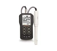 pH/EC/TDS/C° mètre (4,00 mS/cm, 1999 mg/l (ppm)), Clean&Cal, sonde HI 1285-6, câble 1 m, DIN, cal., pile