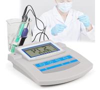 pH-mètre de table numérique pour tester la qualité de l'eau de piscine | pH-mètre de laboratoire 6 en 1, PH-mètre de laboratoire à étalonnage automatique pour aquariums, laboratoires, fermes