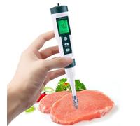 pH-mètre numérique pour Aliments | Testeur de pH précis pour l'eau, Le Fromage, Le levain, Les conserves, la Viande et Les échantillons Solides | Testeur de pH Portable pour Aquariums et Applications