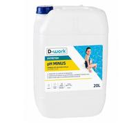 pH Moins Pour Piscine 20 l - Solution Acide 15% - Régulation Facile et Efficace du pH - D-Work
