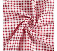 PH PandaHall 1.6x1m Tissu en Coton à Carreaux Tissu Rouge Blanc Tartan Motif à Carreaux Tissus pour Couture Artisanat Vêtements Nappe Matelassage Décoration Maison