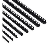 PH PandaHall 160pcs 8 tailles Peignes de Reliure Anneaux de Reliure en Plastique 19 anneau de Reliure pour Album Calendrier de Cahier 6/8/ 10/12/ 14/16/ 18/ 20mm