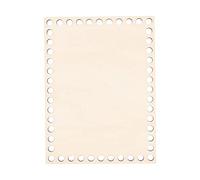 PH PandaHall 1pc Base de Panier en Bois Naturel, 20x15cm Rectangle Vierge Base de Panier à Crochet Fond de Sac en Bois pour Noël Panier de Bricolage Fournitures de Tissage Artisanat Décor Intérieure