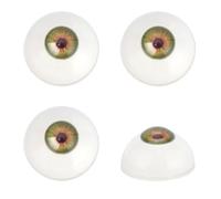 PH PandaHall 2 Paris Yeux Réalistes 32mm Gros Globes Oculaires Demi Ronds Yeux Humains Globes Oculaires Effrayants Grands Globes Oculaires en Acrylique pour Bricolage Artisanat Fête Cosplay Décor