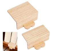 PH PandaHall 2 Tailles Serre Livres en Bois de Pin en Forme de Cœur pour Étagères Outil D'Alignement de Livre Serre Livres Naturels Organisateur D'Étagères Décoratives pour Maison Bureau Bibliothèque