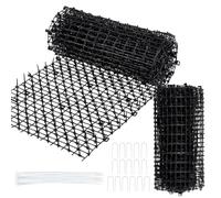 PH PandaHall 2 Tapis pour Déjections Félines avec Picots Souples 200x29.5cm | Tapis anti-Chats en Plastique avec Attaches et Piquets Tapis Répulsif pour Chiens, Protéger les Plantes et les Meubles