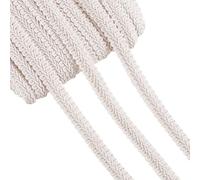 PH PandaHall 25m Garniture de Tresse Blanche 12mm Tissée en Polyester