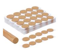 PH PandaHall 300pcs 25mm Coussin Rond Autocollant en Liège Patin, Rembourrage Patins de Meubles en Liège pour Protéger Amortisseurs du Bruit Mobilier Cuisine Bureau, Épaisseur 1,5 mm