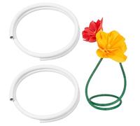 PH PandaHall 3m Tuyau Flexible Tube en Plastique Blanc de 16mm Tige Pliable en Aluminium pour Tiges de Fleurs Artificielles DIY Décoration D'Arche Mariage Accessoires de Cosplay Bricolage, 2 Rouleaux