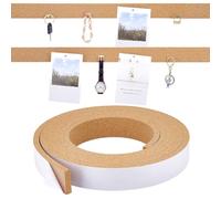 PH PandaHall 4m Bande de Liège Adhesive Rouleau de Liège Autocollant 40x10mm Ruban de Lièges Bandes de Tableau D'Affichage pour Bureau Salon École Fixer Divers Documents, Photos, Petits Objets