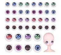 PH PandaHall 80pcs Boules oculaires 10mm Yeux en Acrylique pour l'artisanat 8 Couleurs Yeux Humains réalistes Boules oculaires Creuses Yeux d'ours pour Halloween Décor Amigurumi Sculptures