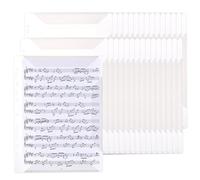 PH PandaHall A4 Pochettes de Partitions Lourdes 30 pièces Pochettes de Dossier Choral Protecteurs de Page de Classeur pour la Protection de Documents Classeur de Musique Bureau de Rapports 23.6x31cm