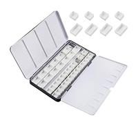 PH PandaHall Boite Aquarelle Vide Palette Vide Aquarelle Noir, 21x11x2cm