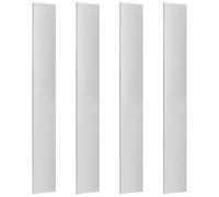 PH PandaHall Lot de 4 barres plates carrées en aluminium de 4 cm de large, 30 cm de long, 3 mm d'épaisseur 6061, rectangulaire, pour travaux manuels, usinage, découpe, soudure
