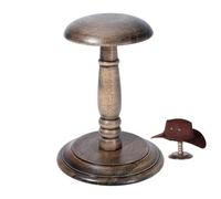 PH PandaHall Porte Chapeaux en Bois Râtelier Forme Dôme Rustique Support Présentoir Chapeau Organisateur Porte Perruque Support Casque pour Casque Rangement Perruque Chambre Entrée Magasin 17x23cm